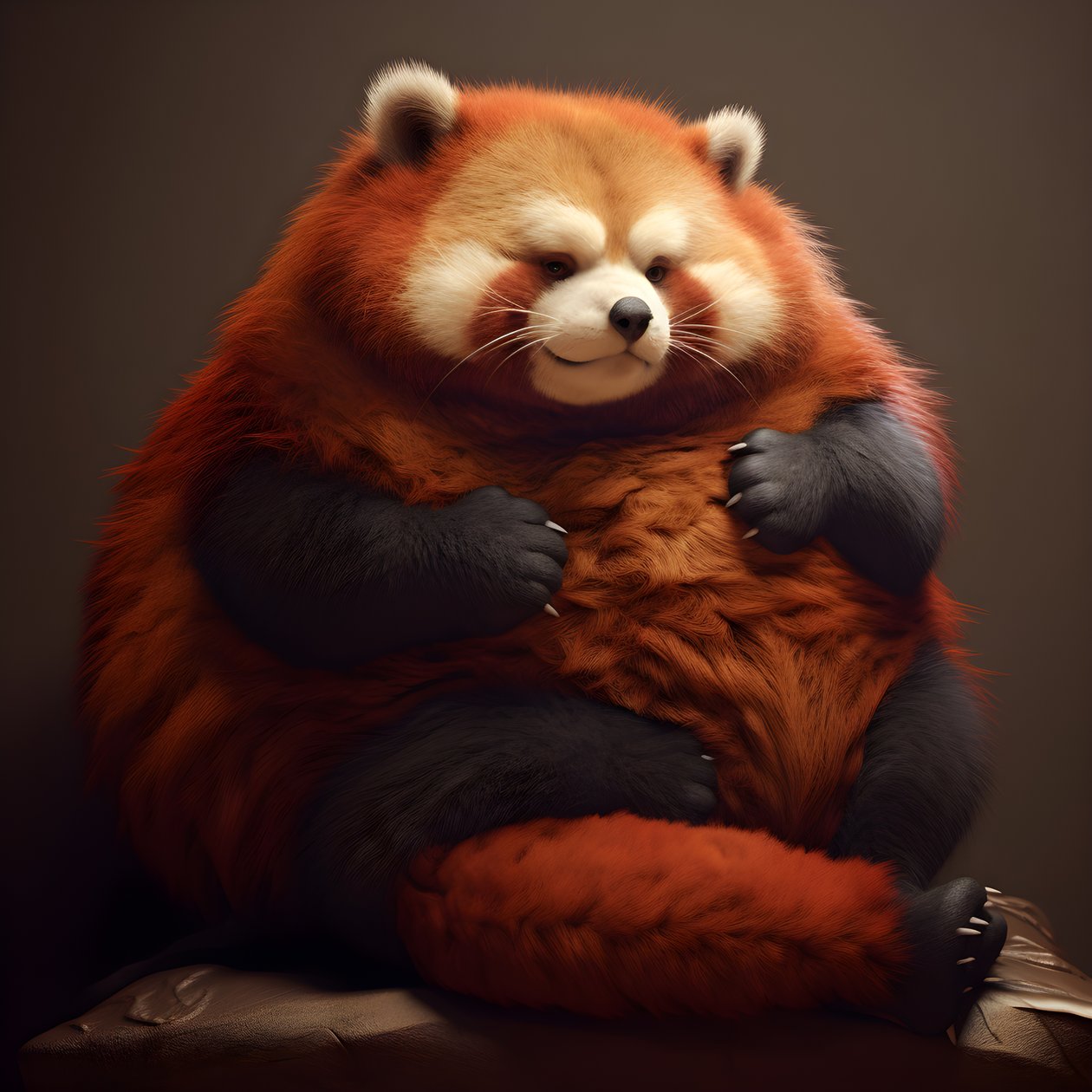 panda vermelho criança humana obesa 1 de Kurt Heppke