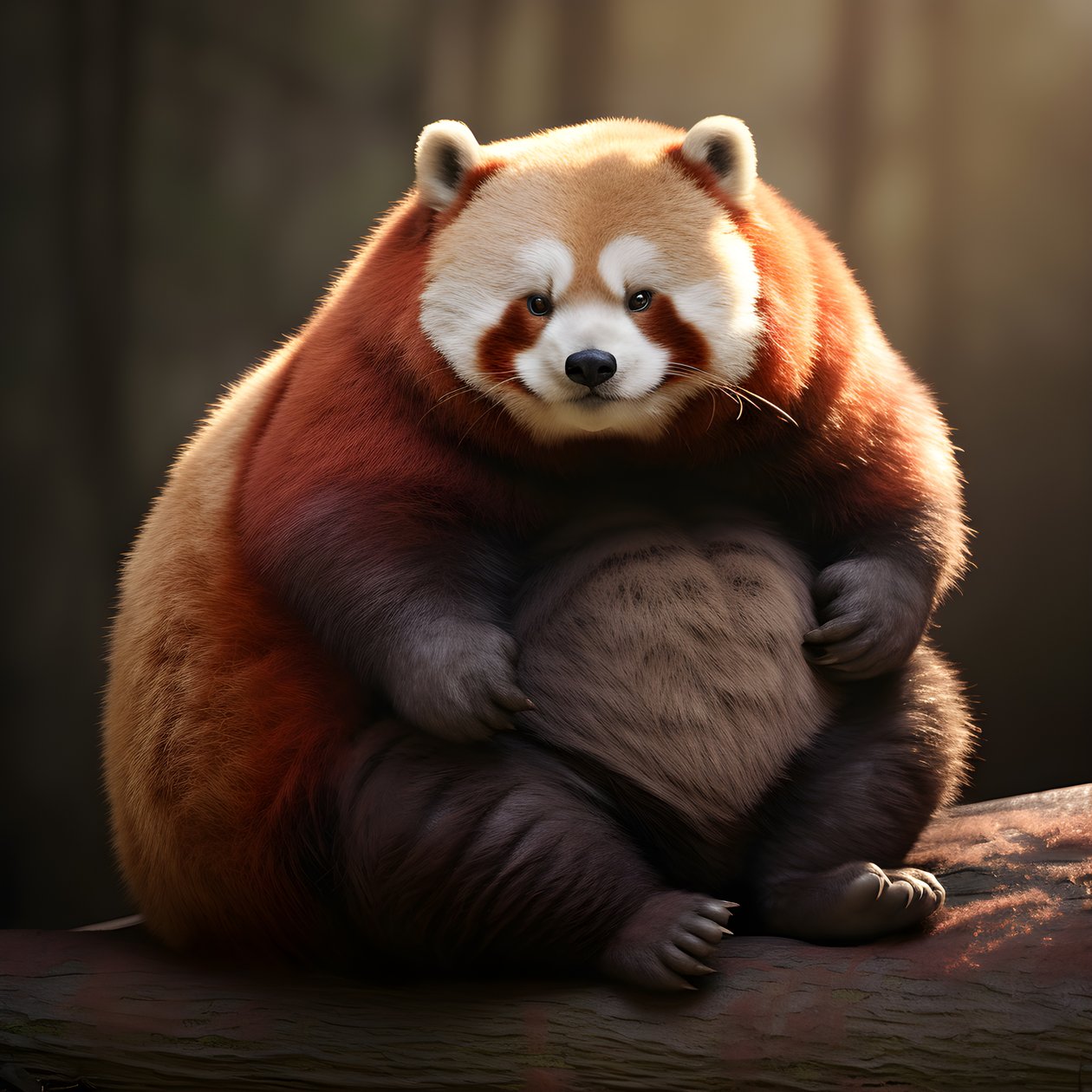 panda vermelho criança humana obesa 4 de Kurt Heppke