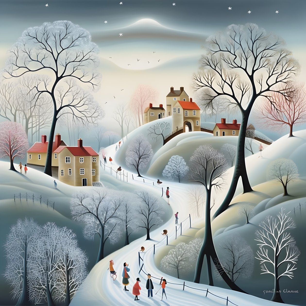 Paisagem romântica 1 de Kurt Heppke