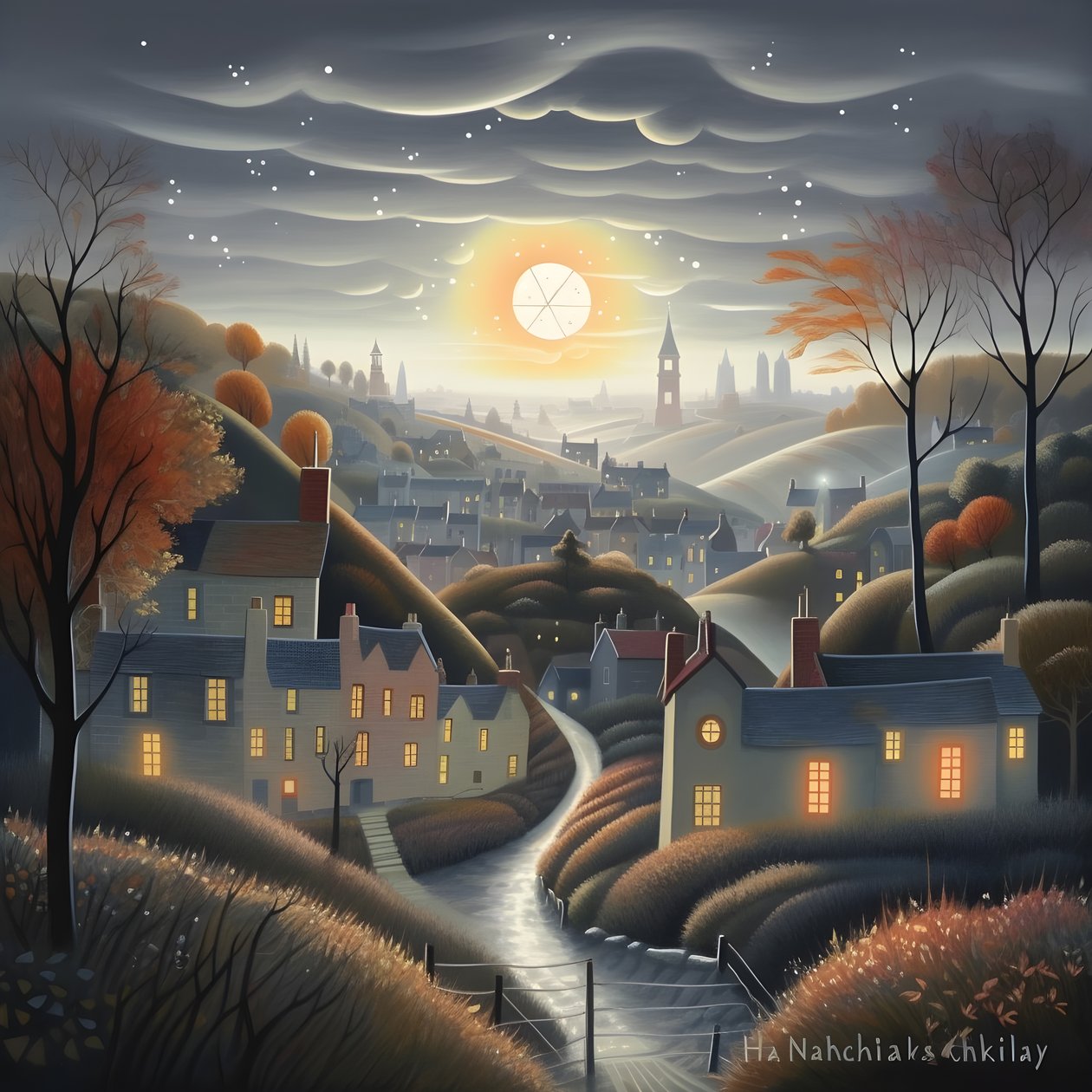 paisagem romântica 3 de Kurt Heppke