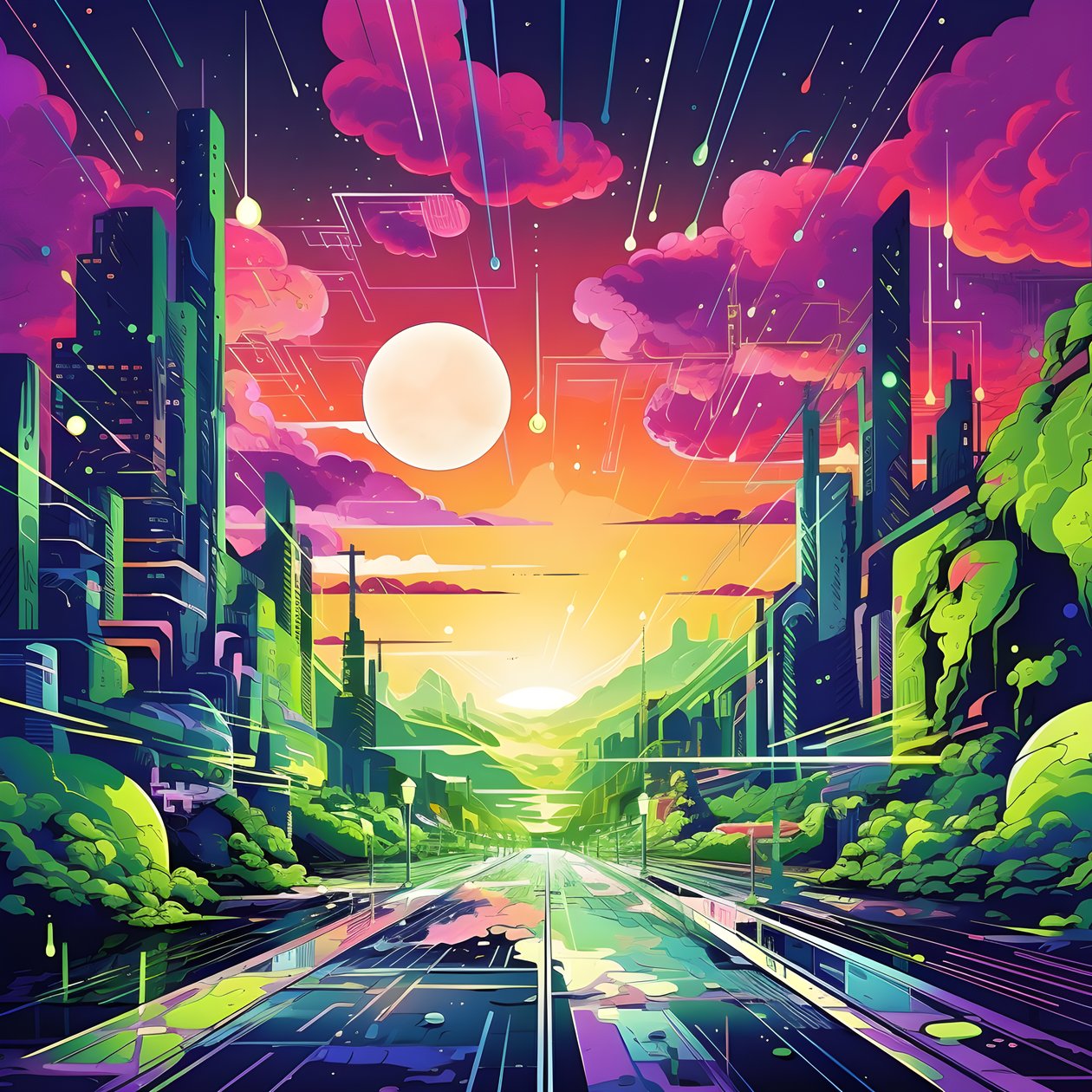 paisagem surrealista abstrata 3 de Kurt Heppke