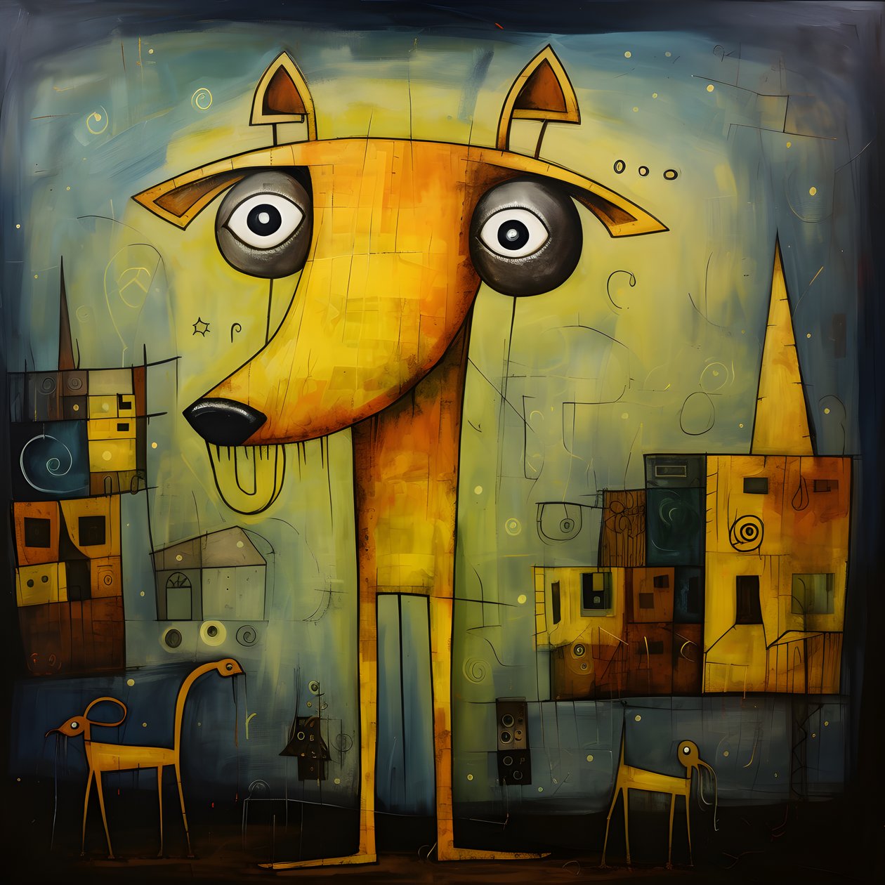 cão amarelo 1 de Kurt Heppke