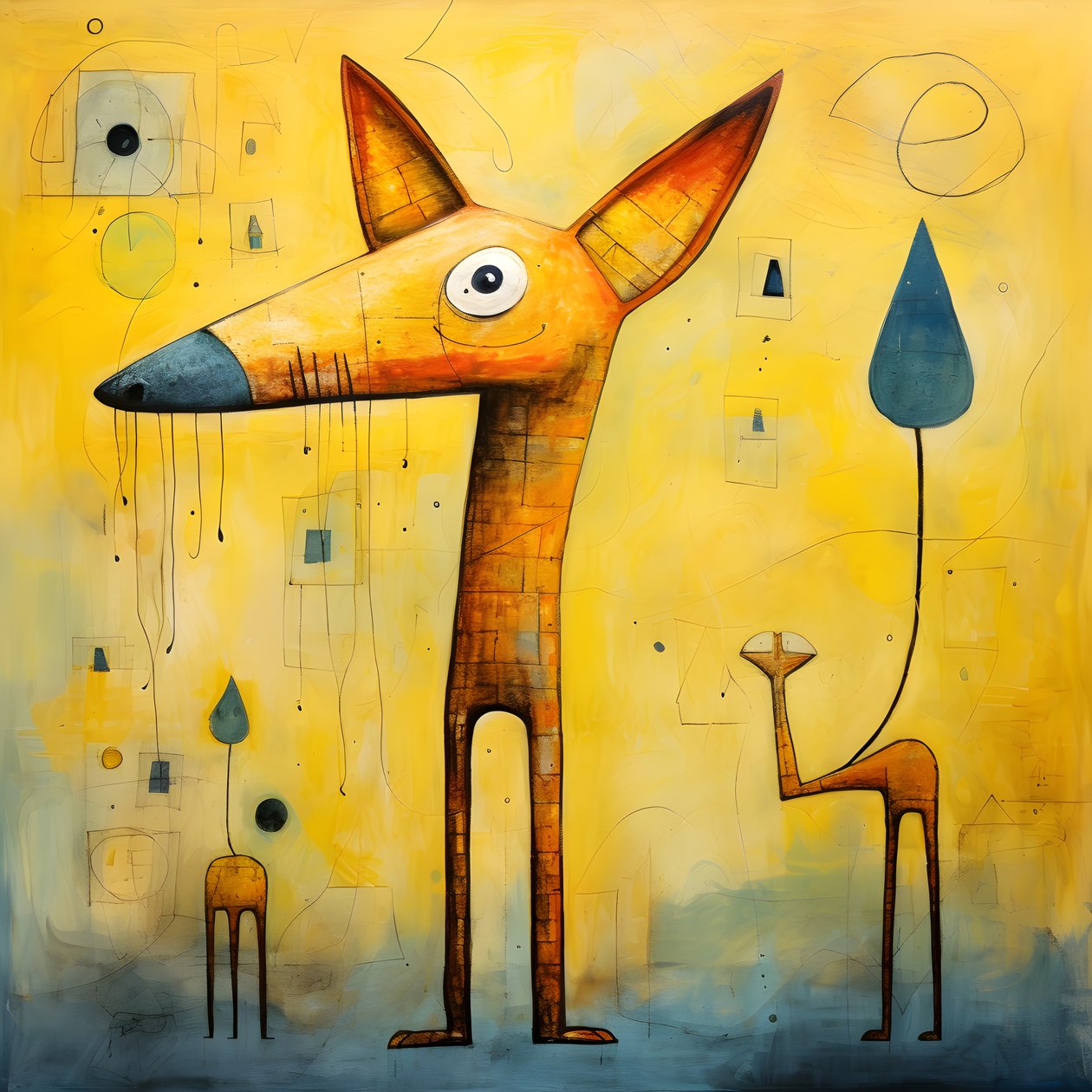 cão amarelo 2 de Kurt Heppke