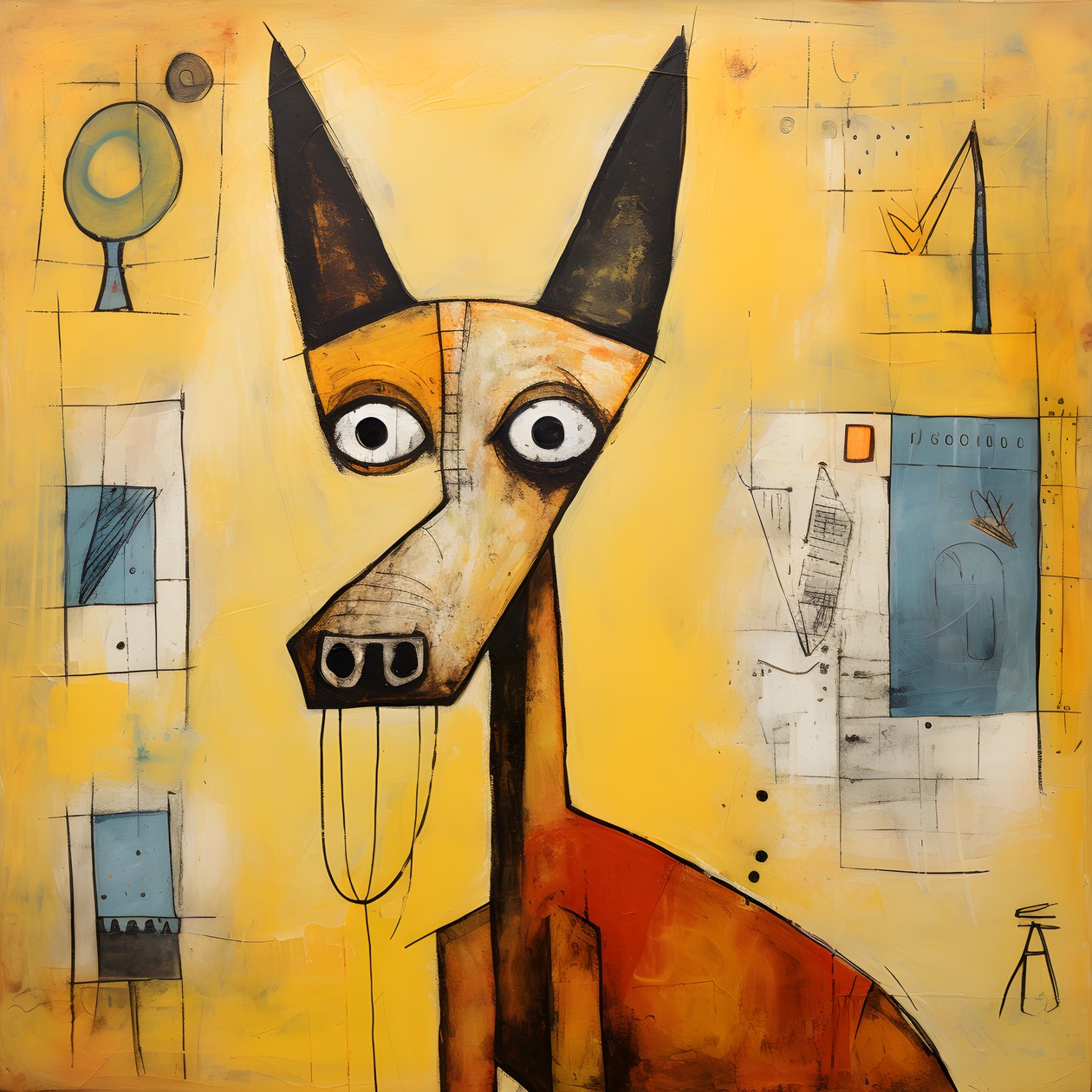 cão amarelo 3 de Kurt Heppke