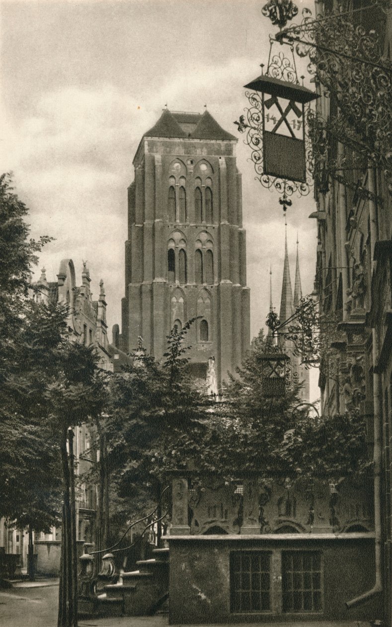 Gdansk. Jopengasse - Marienkirche, 1931 de Kurt Hielscher