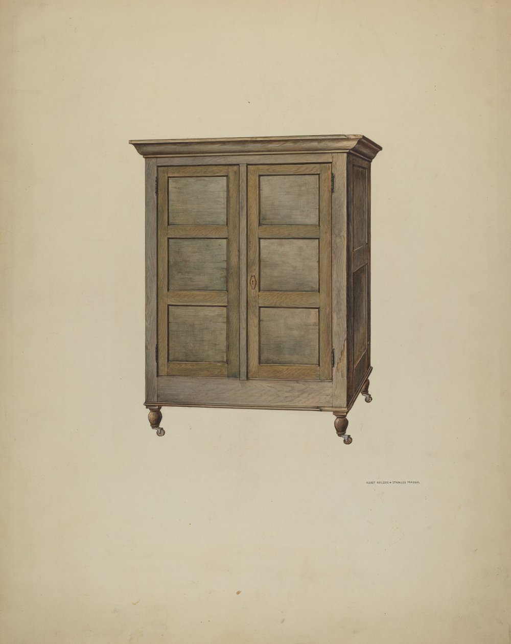 Gabinete, c. 1940. de Kurt Melzer