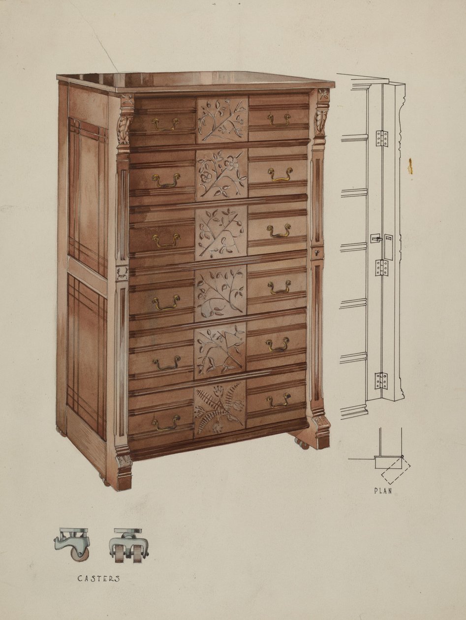 Highboy, c. 1936. de Kurt Melzer
