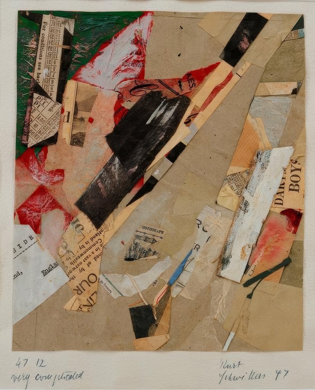47 12 muito complicado de Kurt Schwitters