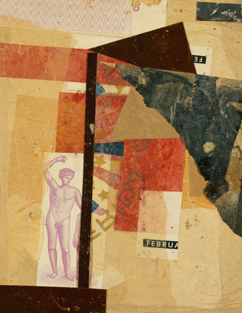 Apollo em fevereiro; Apollo im Februar, 1945 de Kurt Schwitters