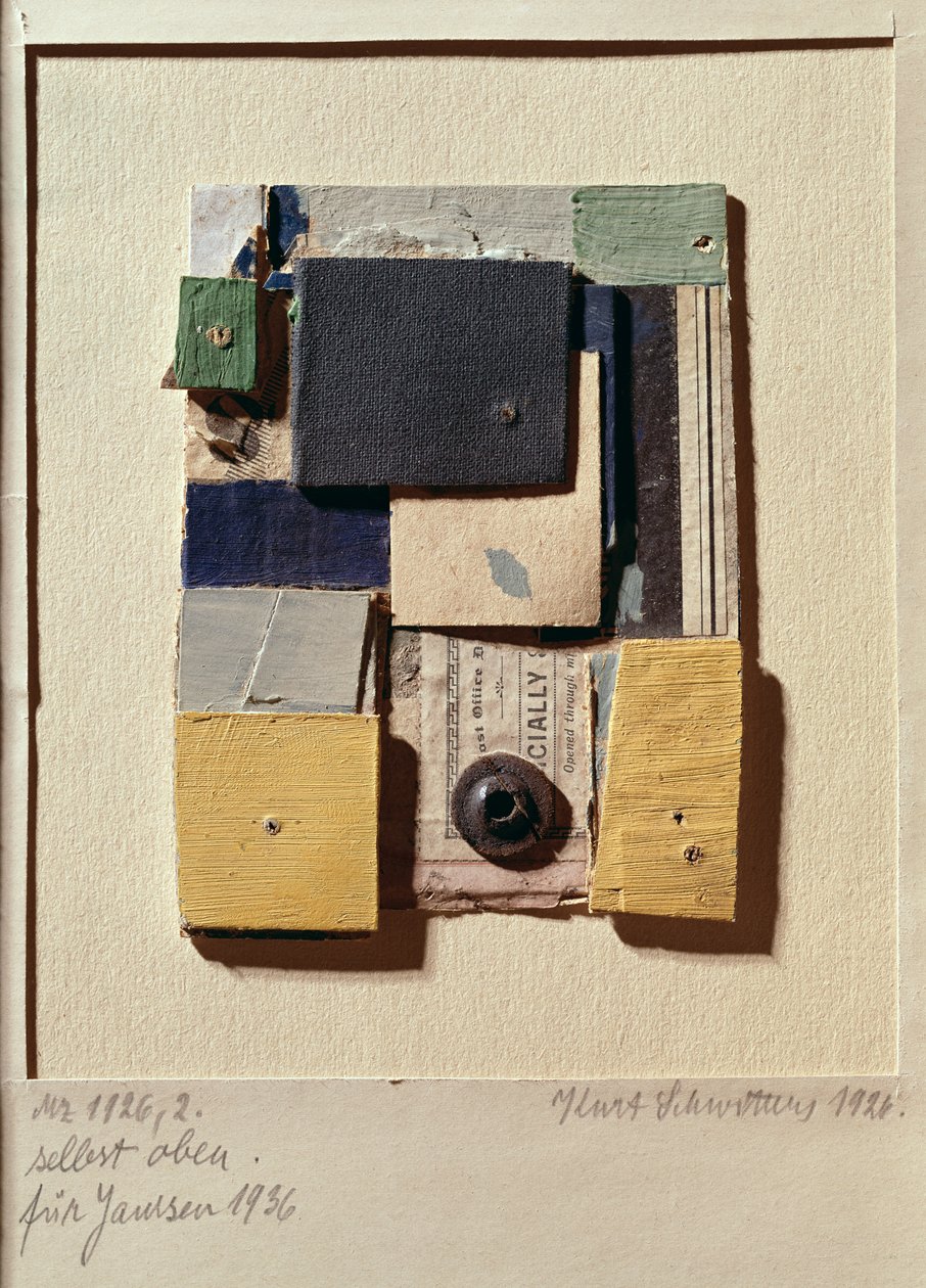 Colagem, 1936 de Kurt Schwitters