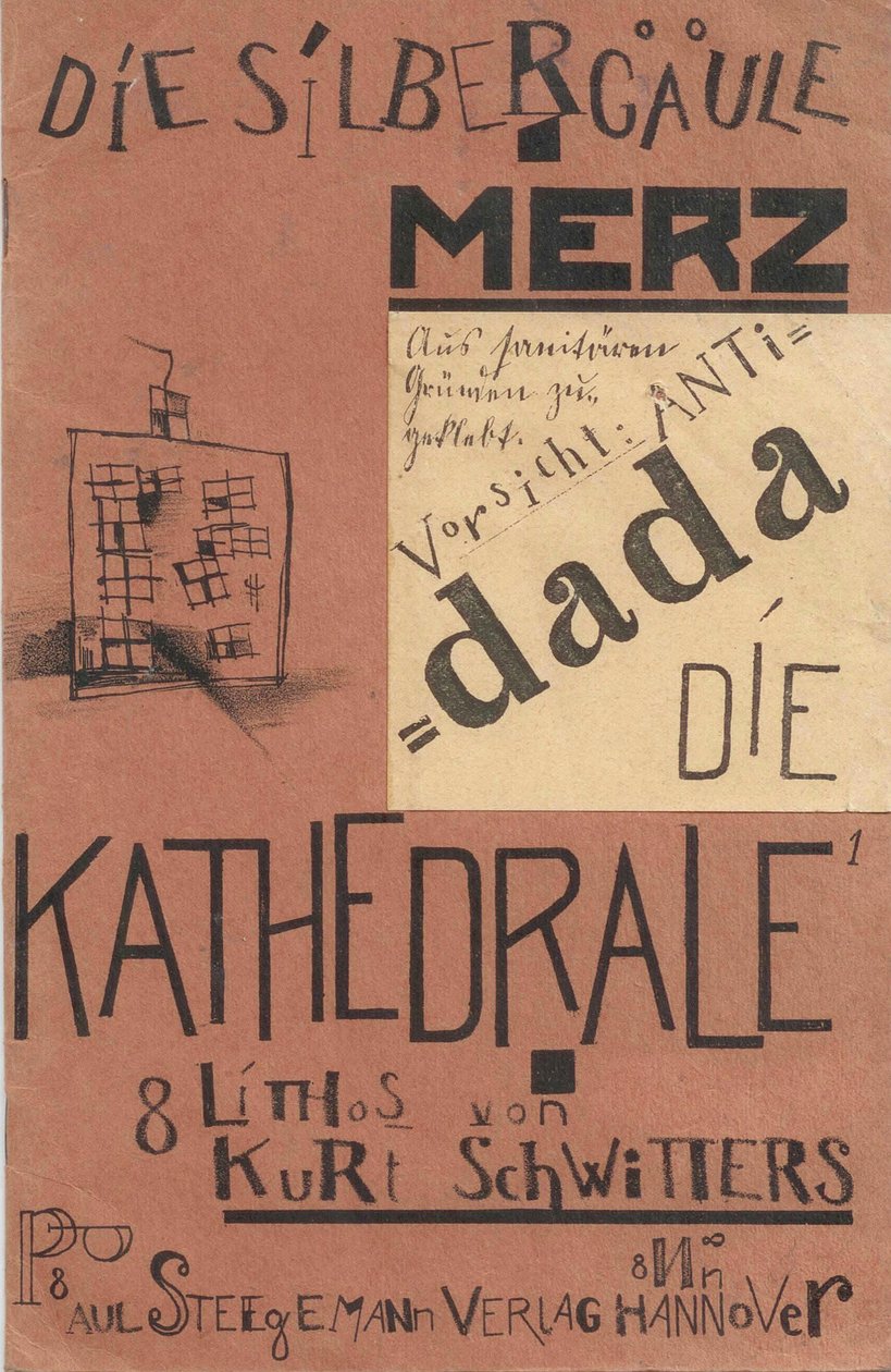 A catedral. A Coluna de Prata, 1920. de Kurt Schwitters