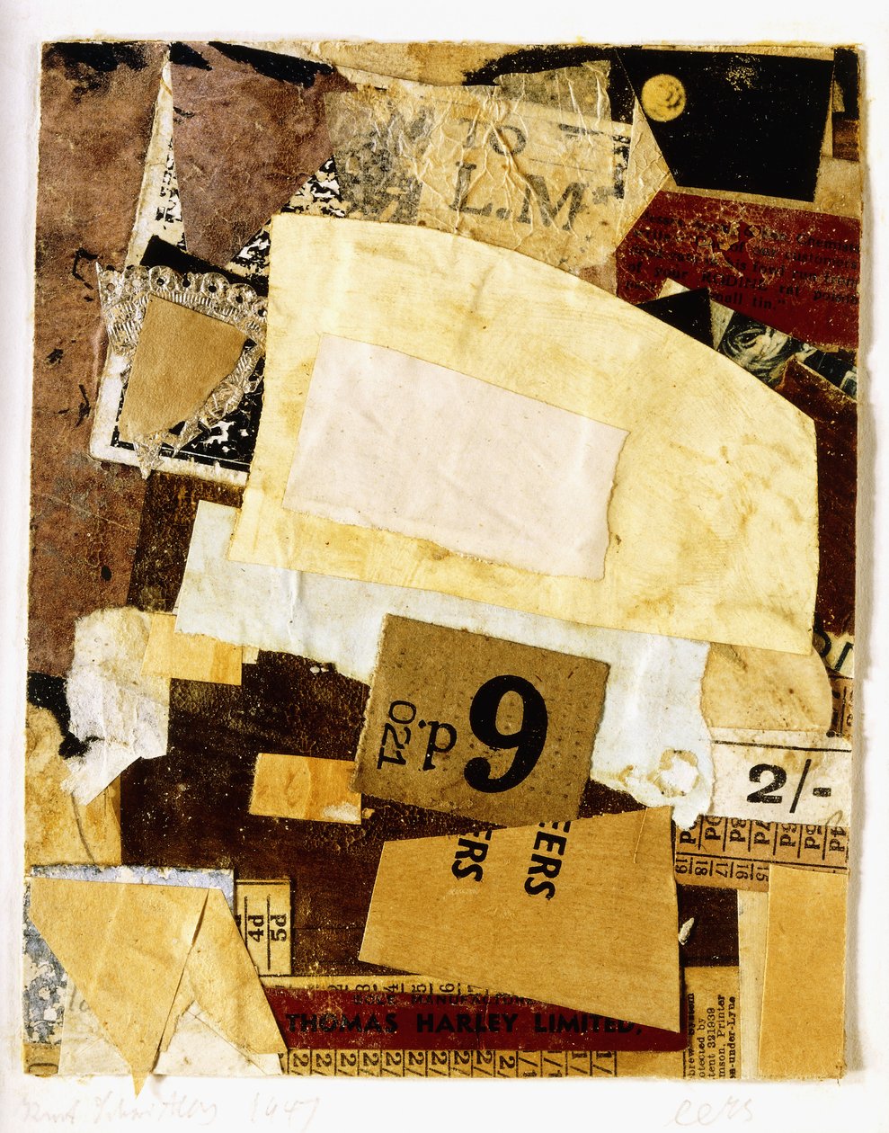 Primeiro, 1947 de Kurt Schwitters