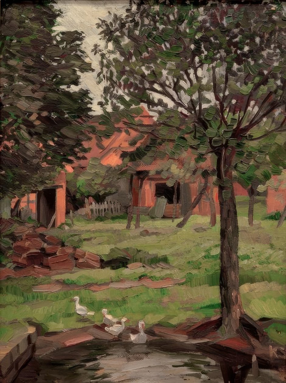Herdade com gansos de Kurt Schwitters
