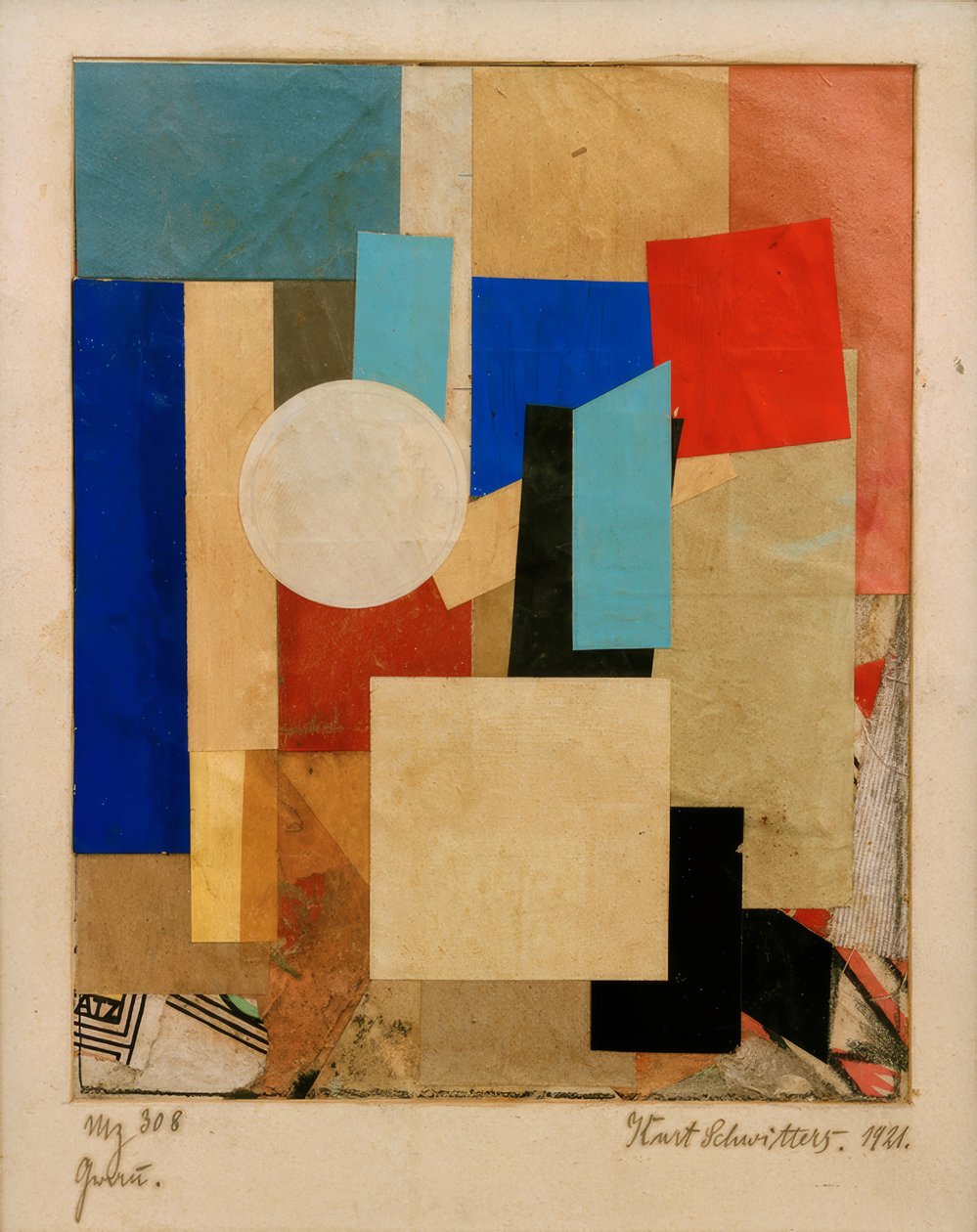 MZ 308 cinza de Kurt Schwitters