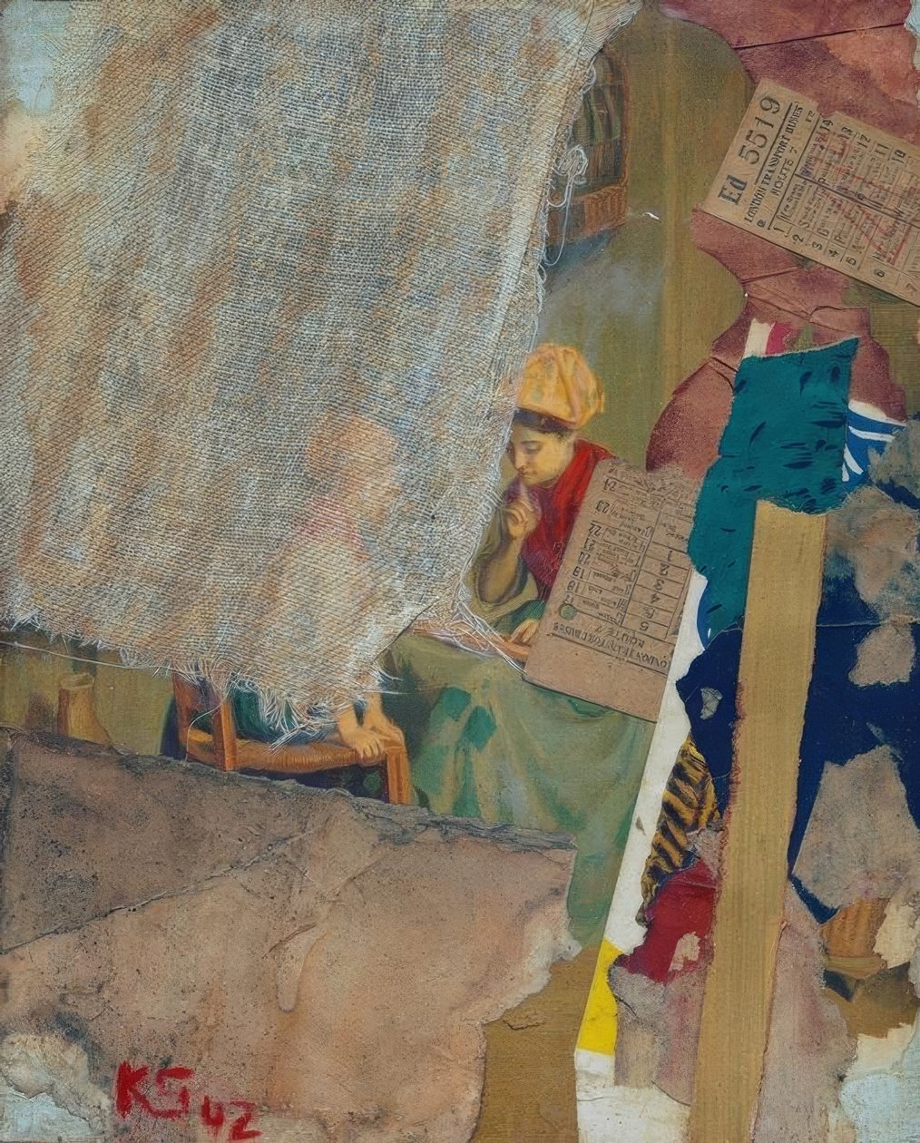 Merz 42 - como um velho mestre de Kurt Schwitters