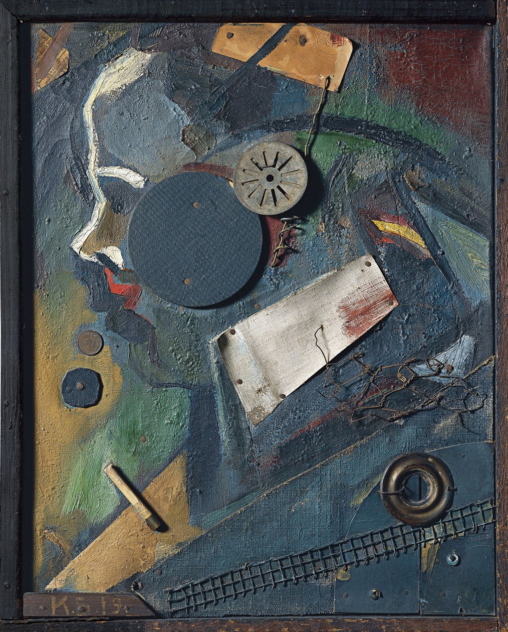 Merzbild 1A O Psiquiatra, 1919 de Kurt Schwitters