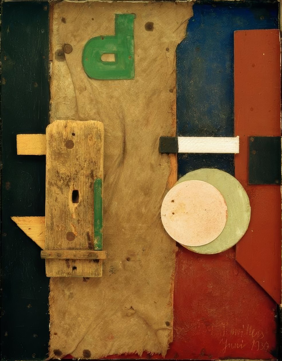 Merzbild P rosa de Kurt Schwitters