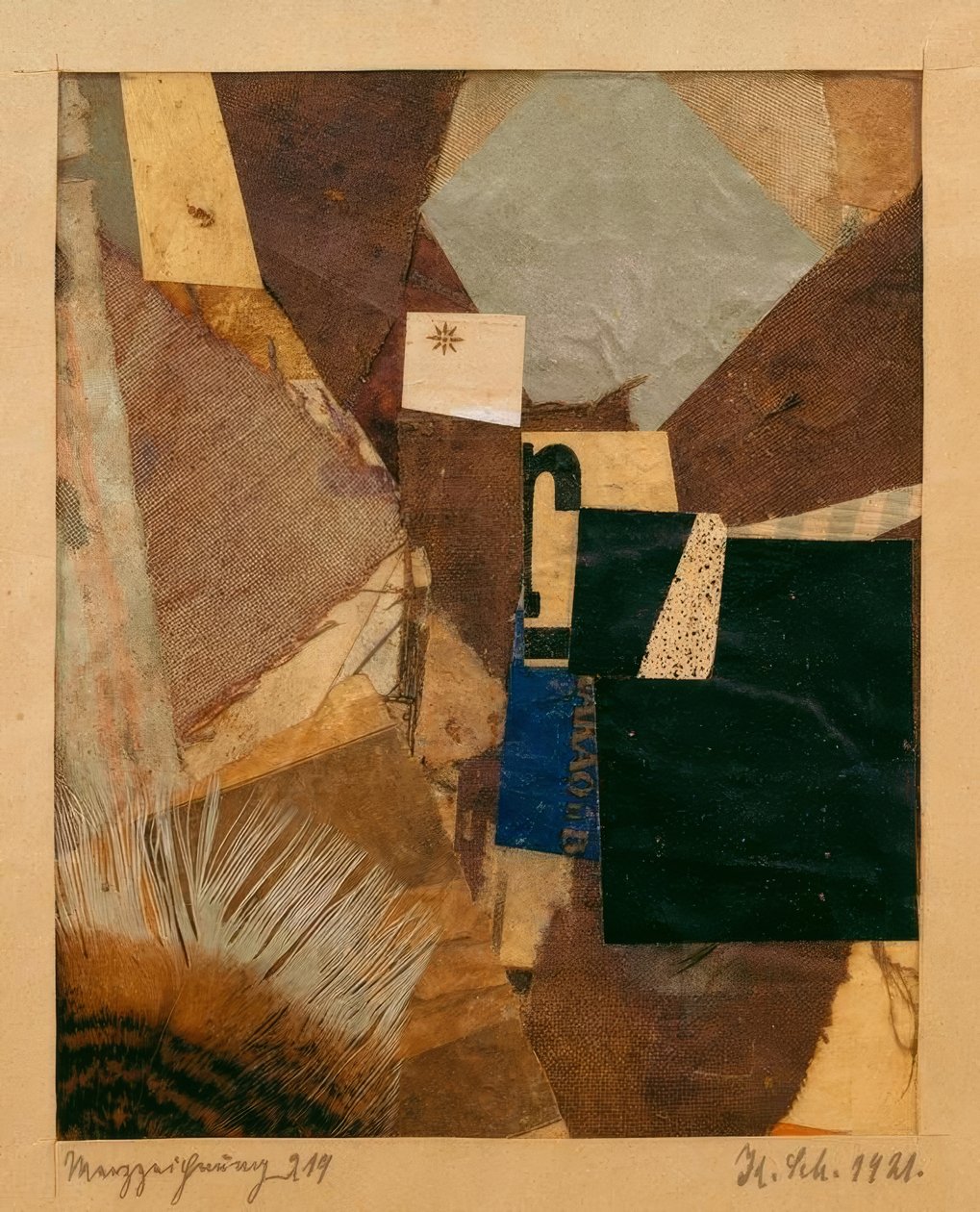 Merz desenho 219 de Kurt Schwitters