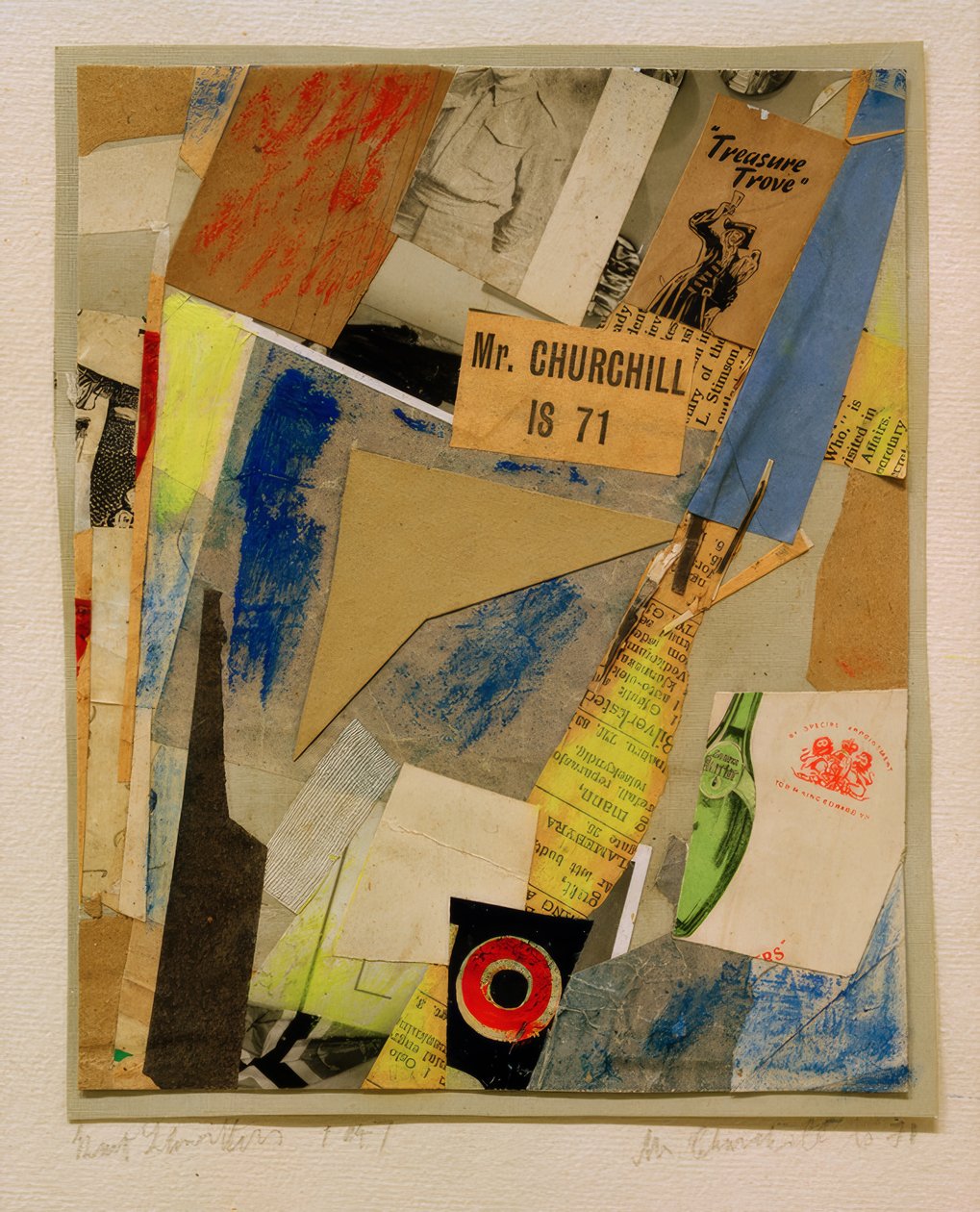 O Sr. Churchill tem 71 anos de Kurt Schwitters