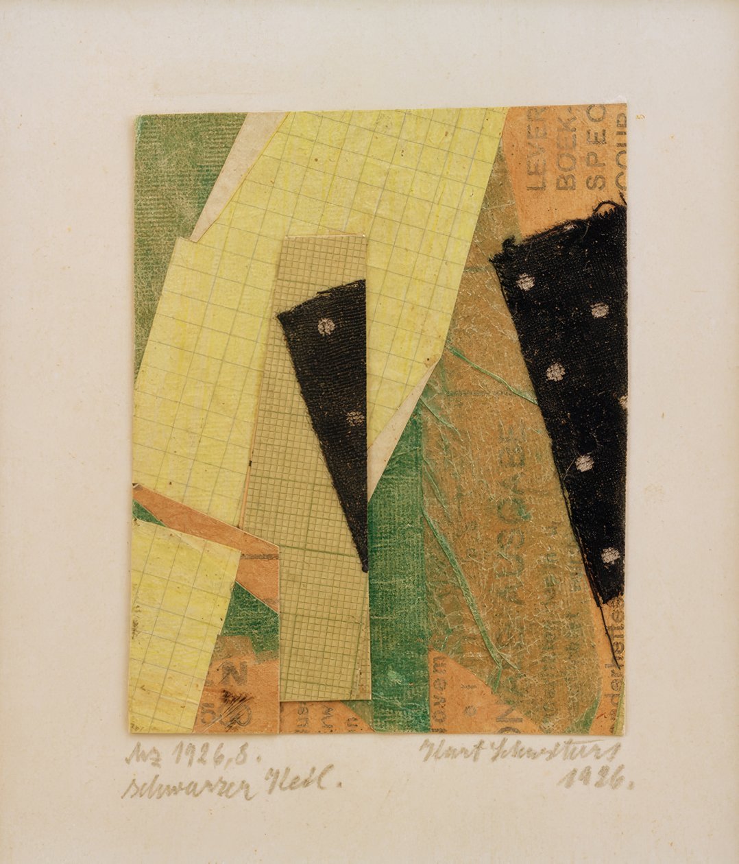 Mz 1926.8, cunha preta de Kurt Schwitters