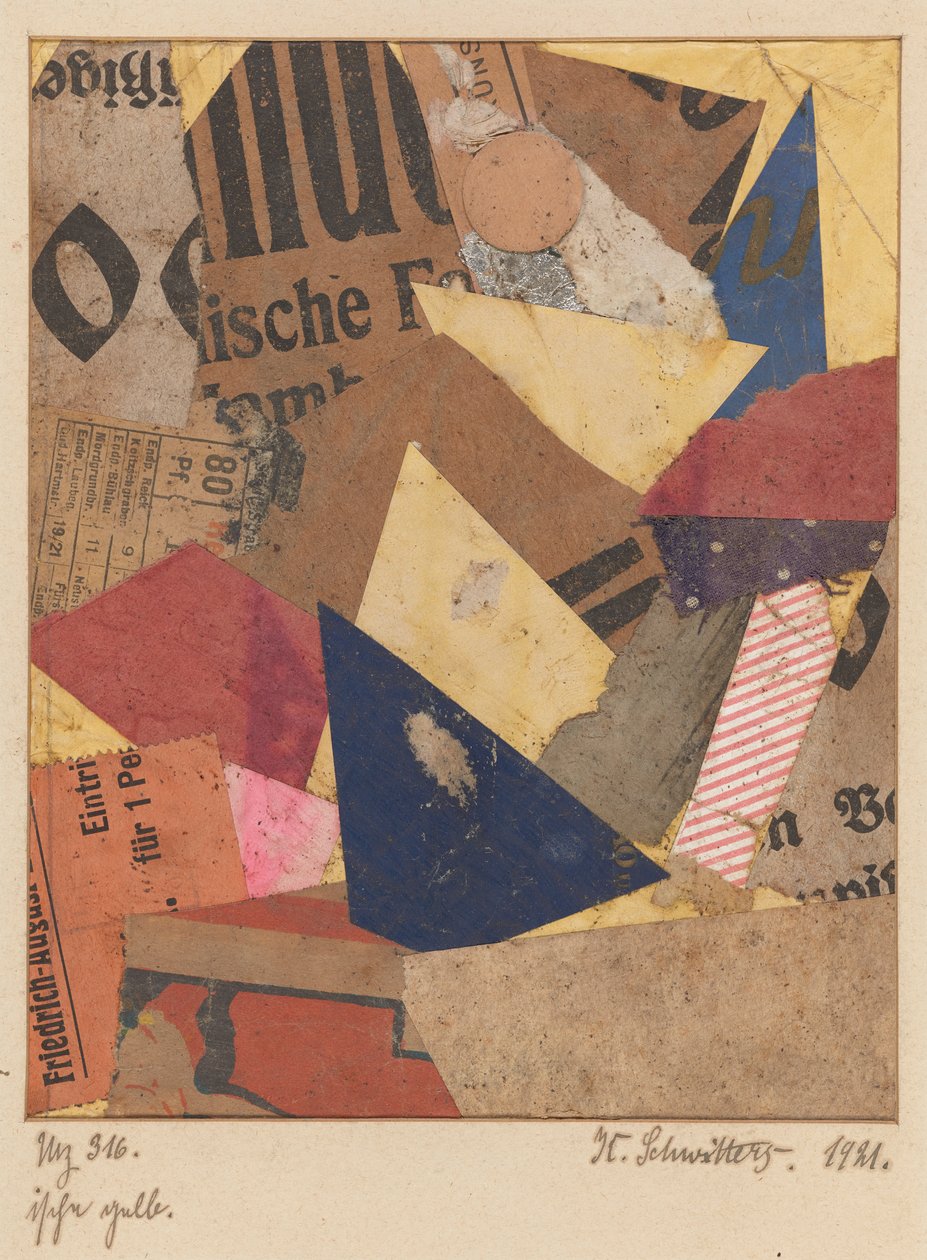 Mz 316 ische gelb (Mz 316 ische Yellow) de Kurt Schwitters
