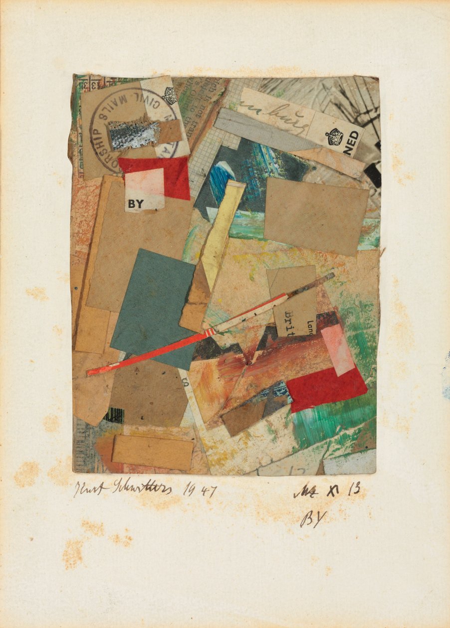 Mz x 13 BY, 1947 de Kurt Schwitters