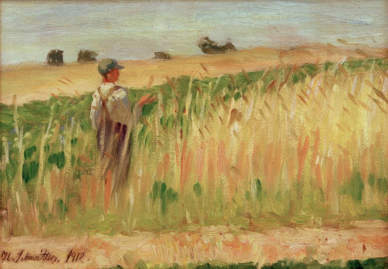 Sem título (agricultor em um campo de trigo) de Kurt Schwitters