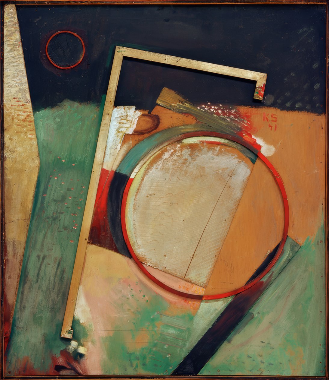Sem título (foto com anel e moldura) de Kurt Schwitters