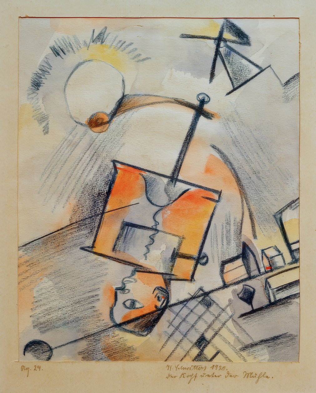 Sem título (A cabeça sob o moinho) de Kurt Schwitters