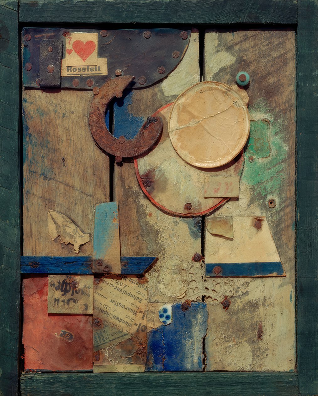 Sem título (Merzbild Rossfett) de Kurt Schwitters