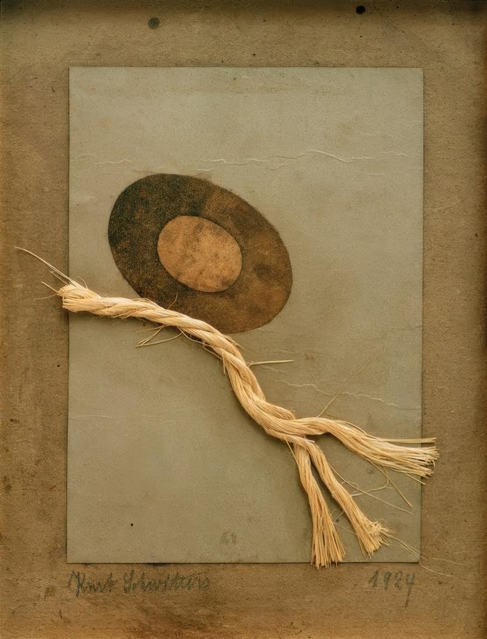 Sem título (desenho com arp e corda) de Kurt Schwitters