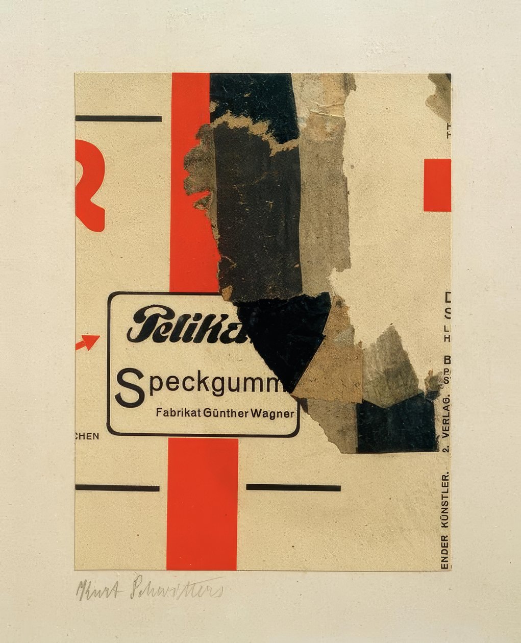 Sem título (goma de bacon) de Kurt Schwitters