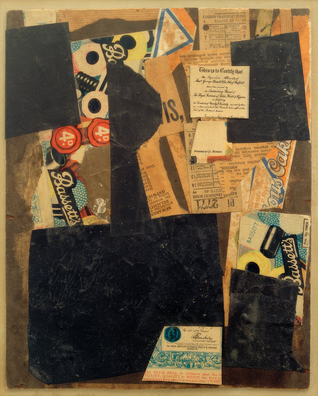 Ohne Titel (Isso é para certificar isso) de Kurt Schwitters