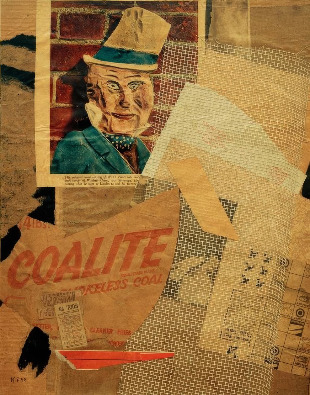 Sem título (WC Fields) de Kurt Schwitters