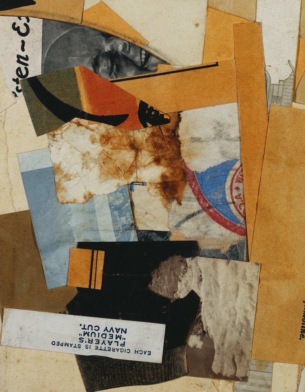 Jogadores "Medium" Navy Cut, 1935 de Kurt Schwitters