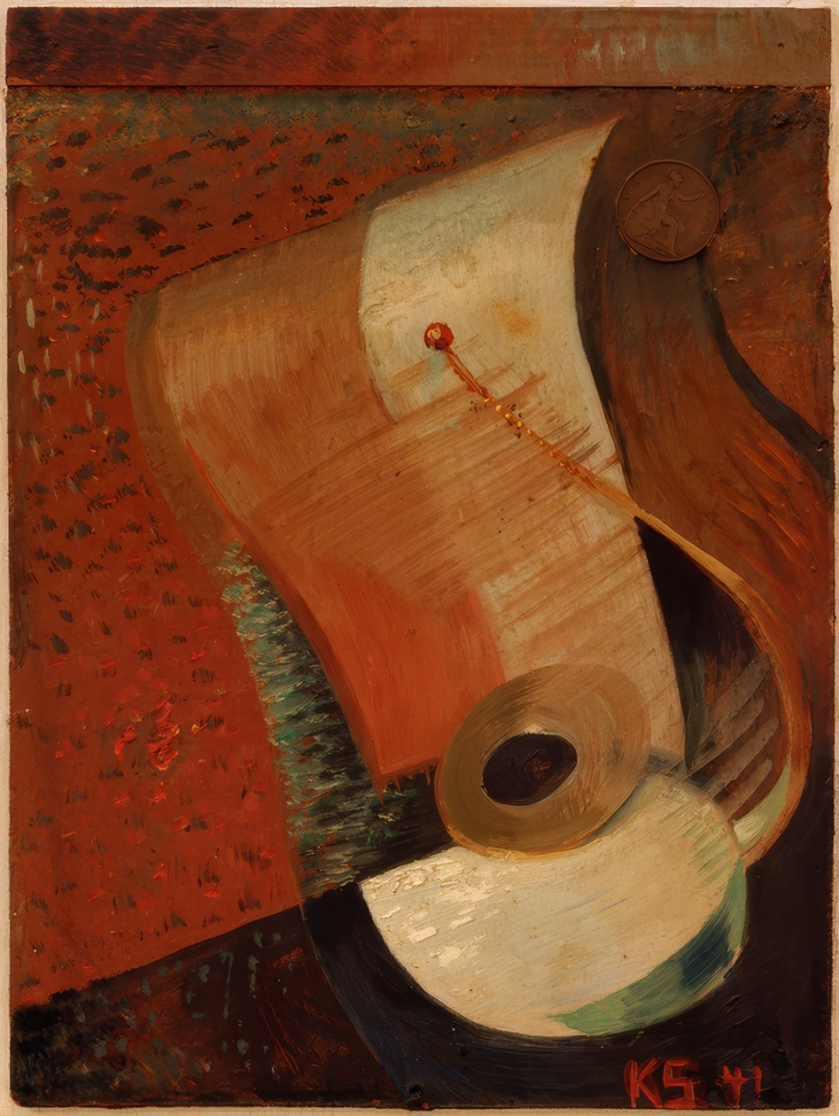 Ainda vida com centavo de Kurt Schwitters
