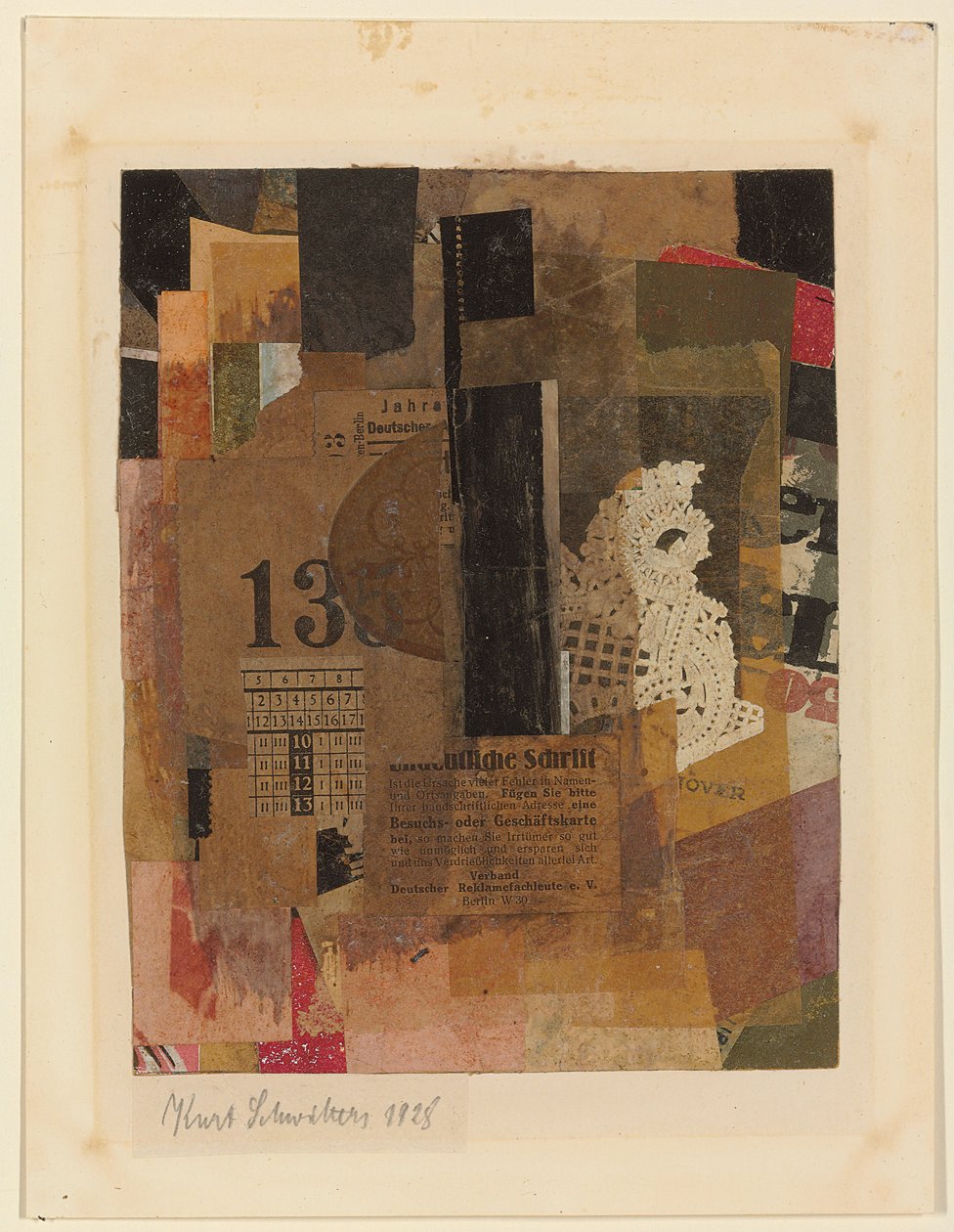 Sem título; Sem título, 1928 de Kurt Schwitters