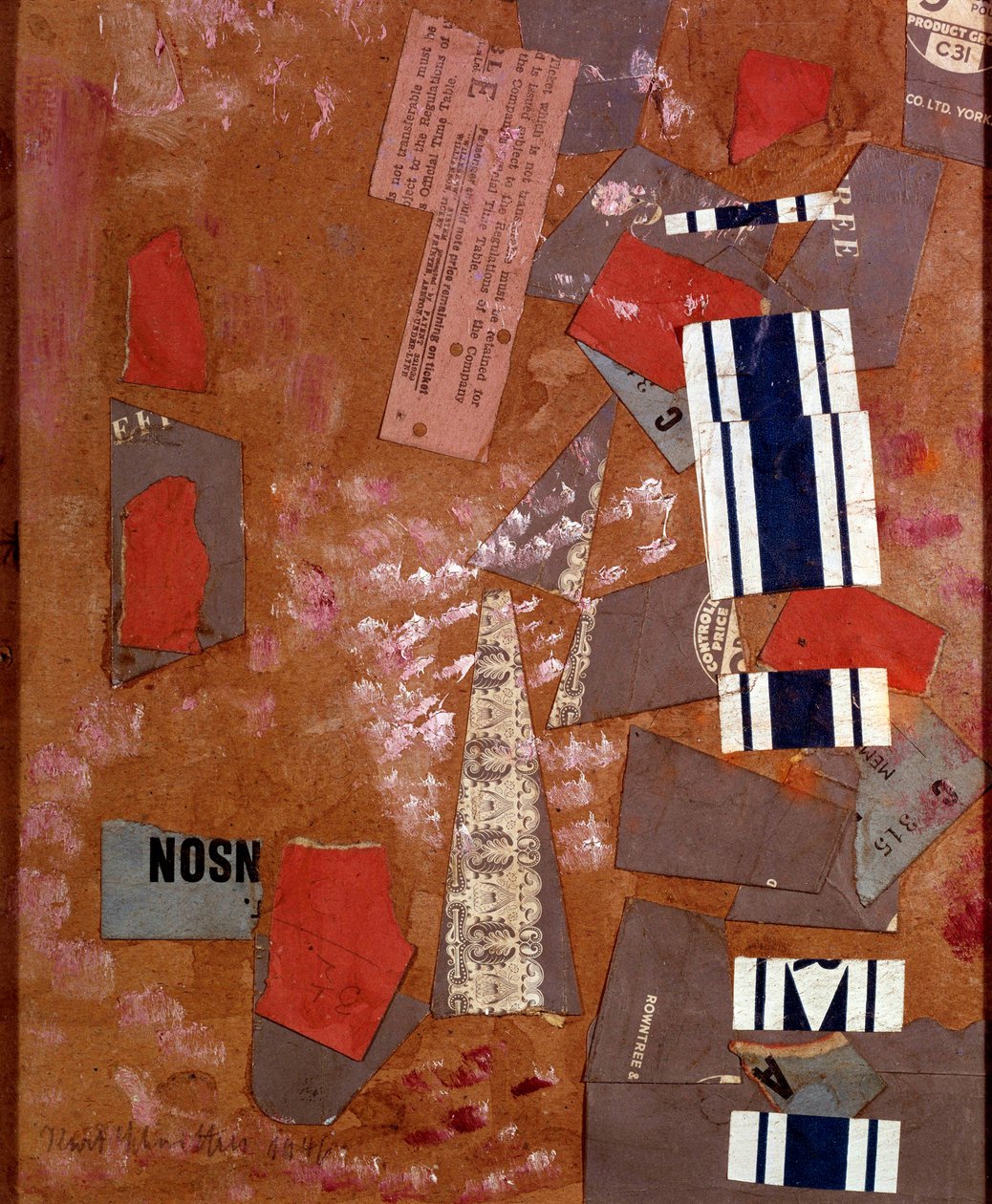 White Carnival Collage de Kurt Schwitters (1887-1948) 1946 Coleção particular de Kurt Schwitters