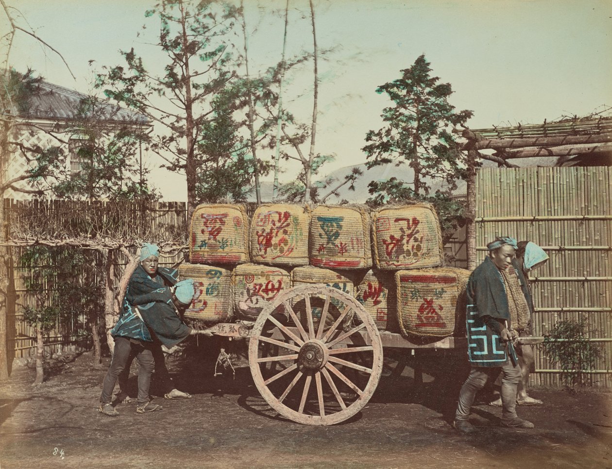 Carrinho de carga de Kusakabe Kimbei