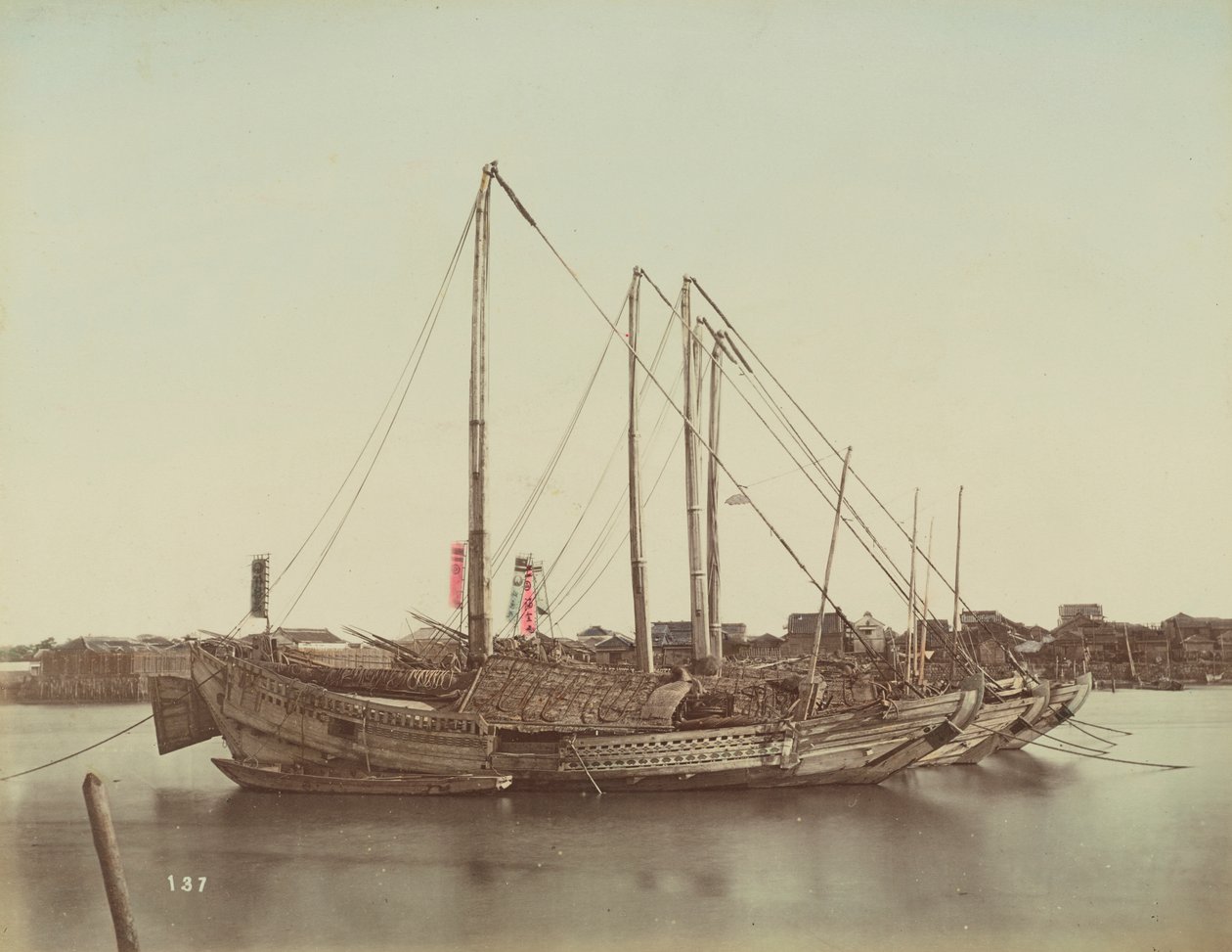 Juncos japoneses, c.1880 de Kusakabe Kimbei