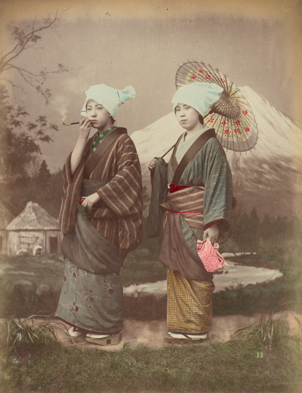Viajantes japoneses de Kusakabe Kimbei