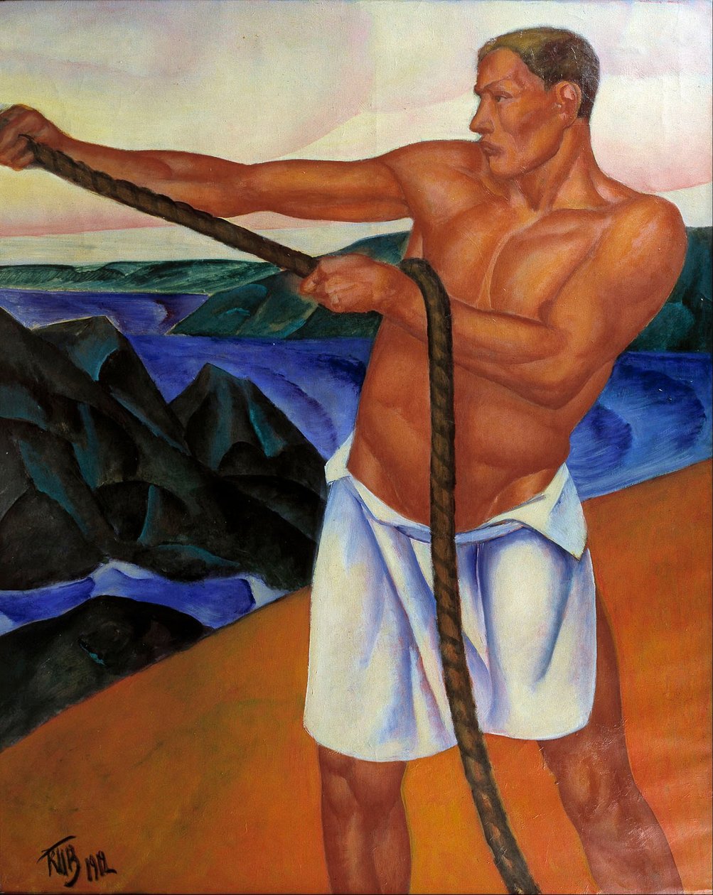 O trabalhador de Kuzma Petrov Vodkin