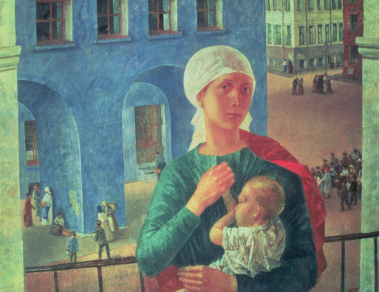 1918 em Petrogrado, 1920 de Kuzma Sergeevich Petrov Vodkin