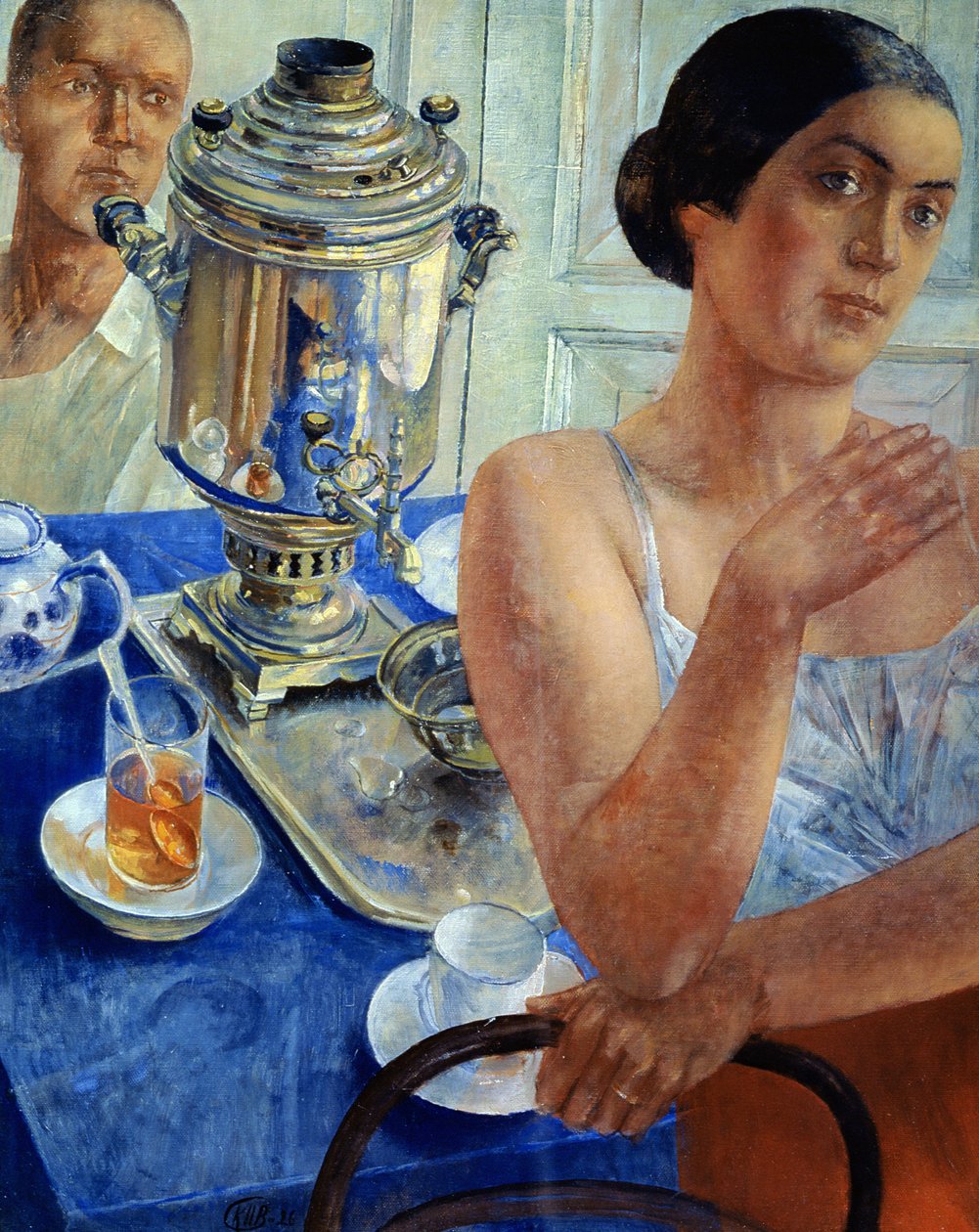 No Samovar, 1926 de Kuzma Sergeevich Petrov Vodkin