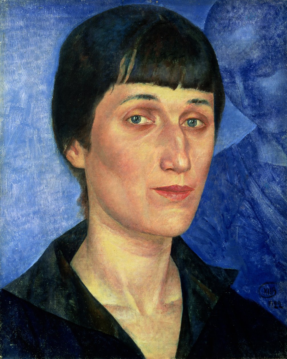 Retrato de Anna Akhmatova (1889-1966) 1922 de Kuzma Sergeevich Petrov Vodkin
