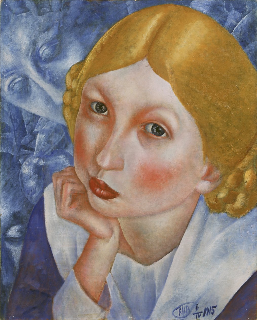 Retrato de Ria, 1915 de Kuzma Sergeevich Petrov Vodkin