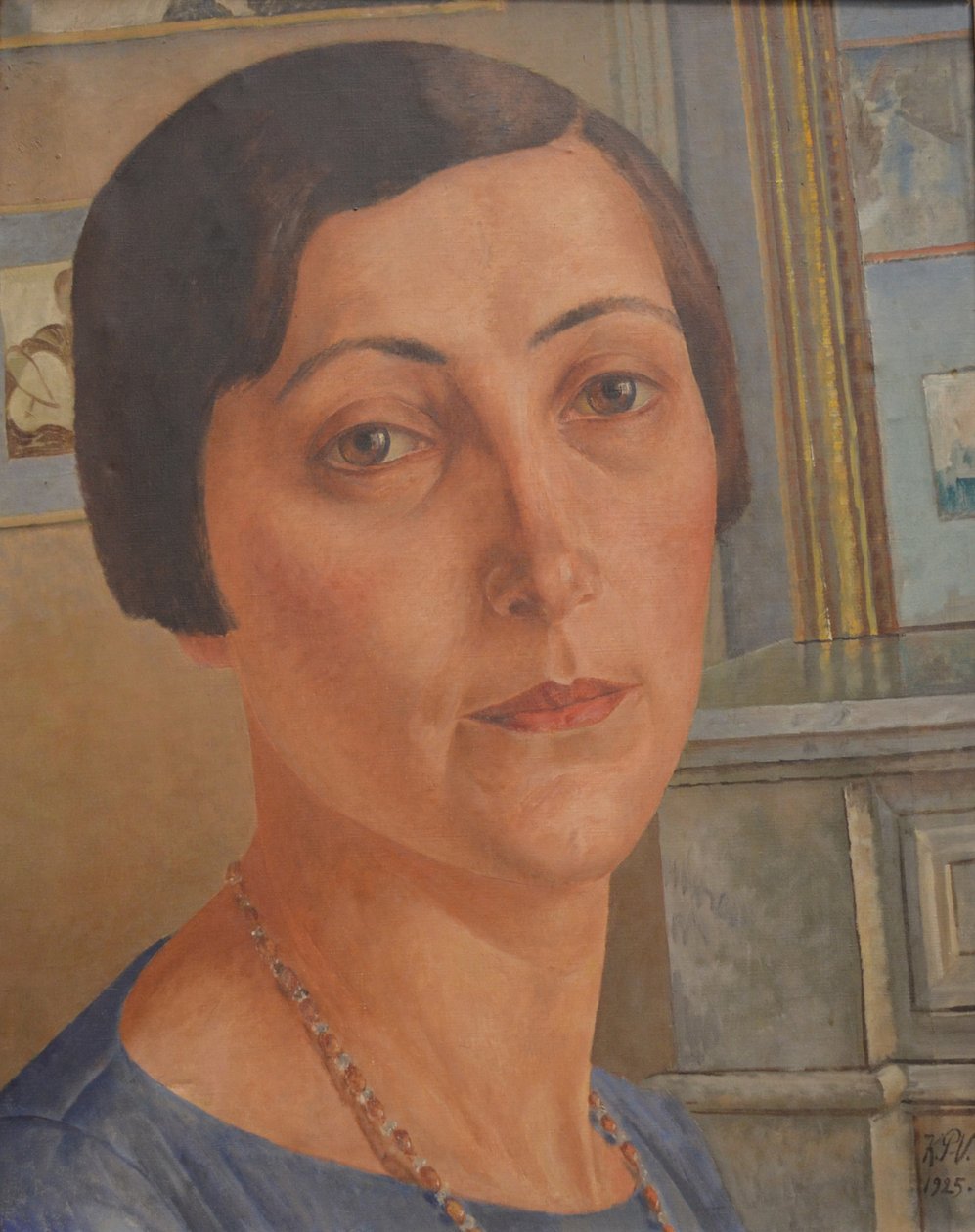 Retrato de Salomea Nikolayevna Andronikova 1888-1982. de Kuzma Sergeevich Petrov Vodkin