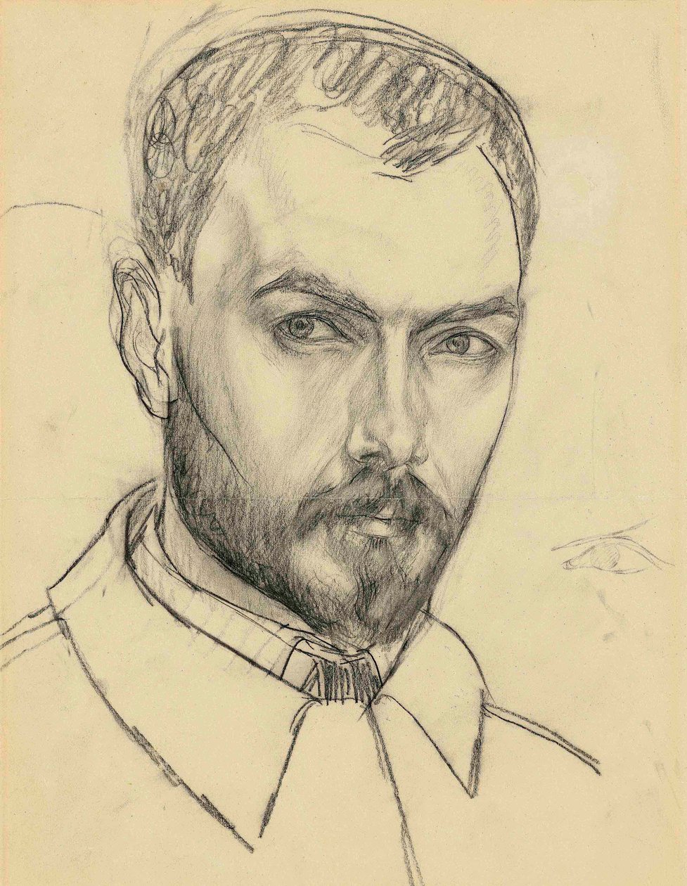 Auto-retrato. de Kuzma Sergeevich Petrov Vodkin
