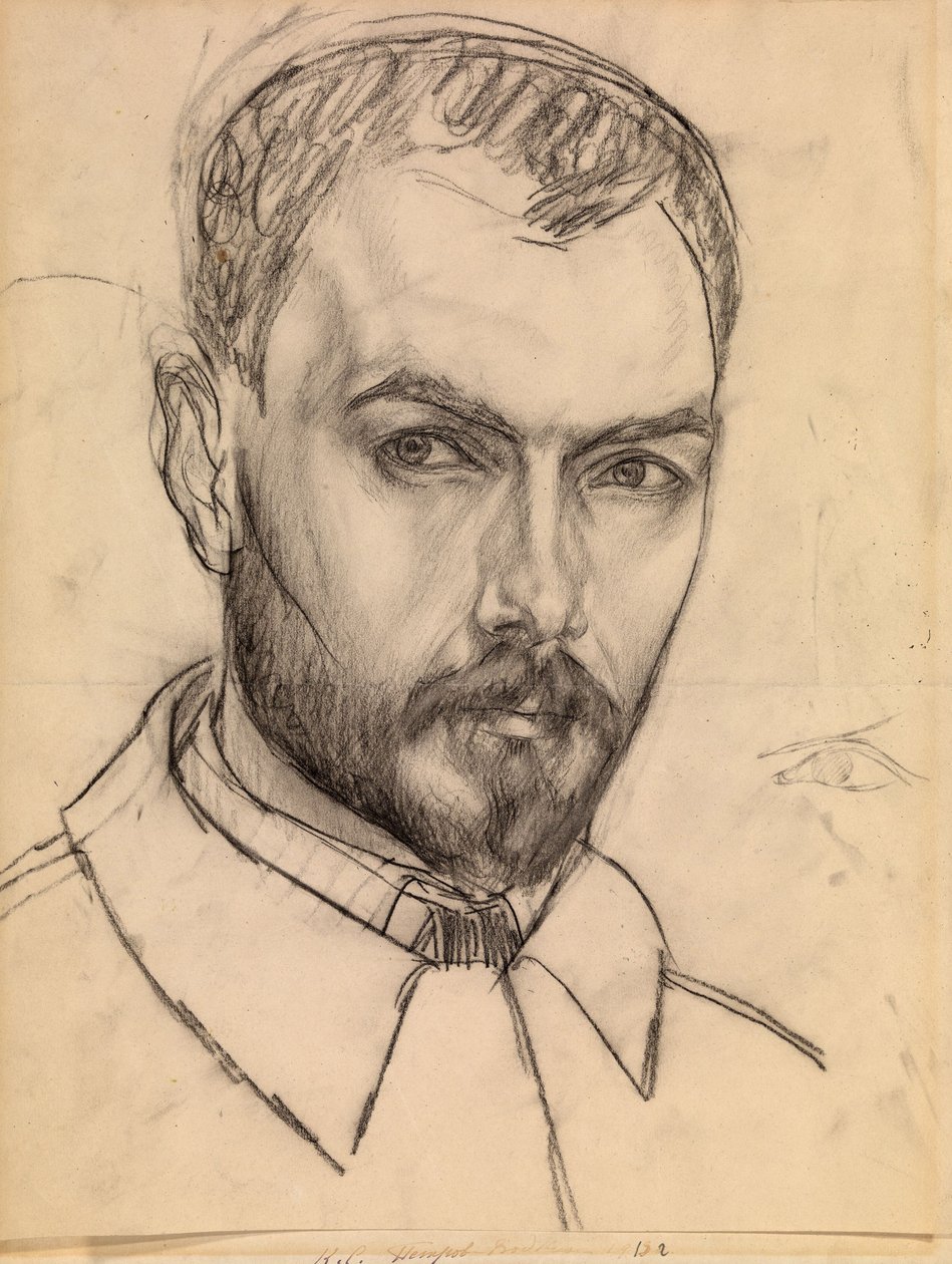 Auto-retrato, c. 1913 de Kuzma Sergeevich Petrov Vodkin