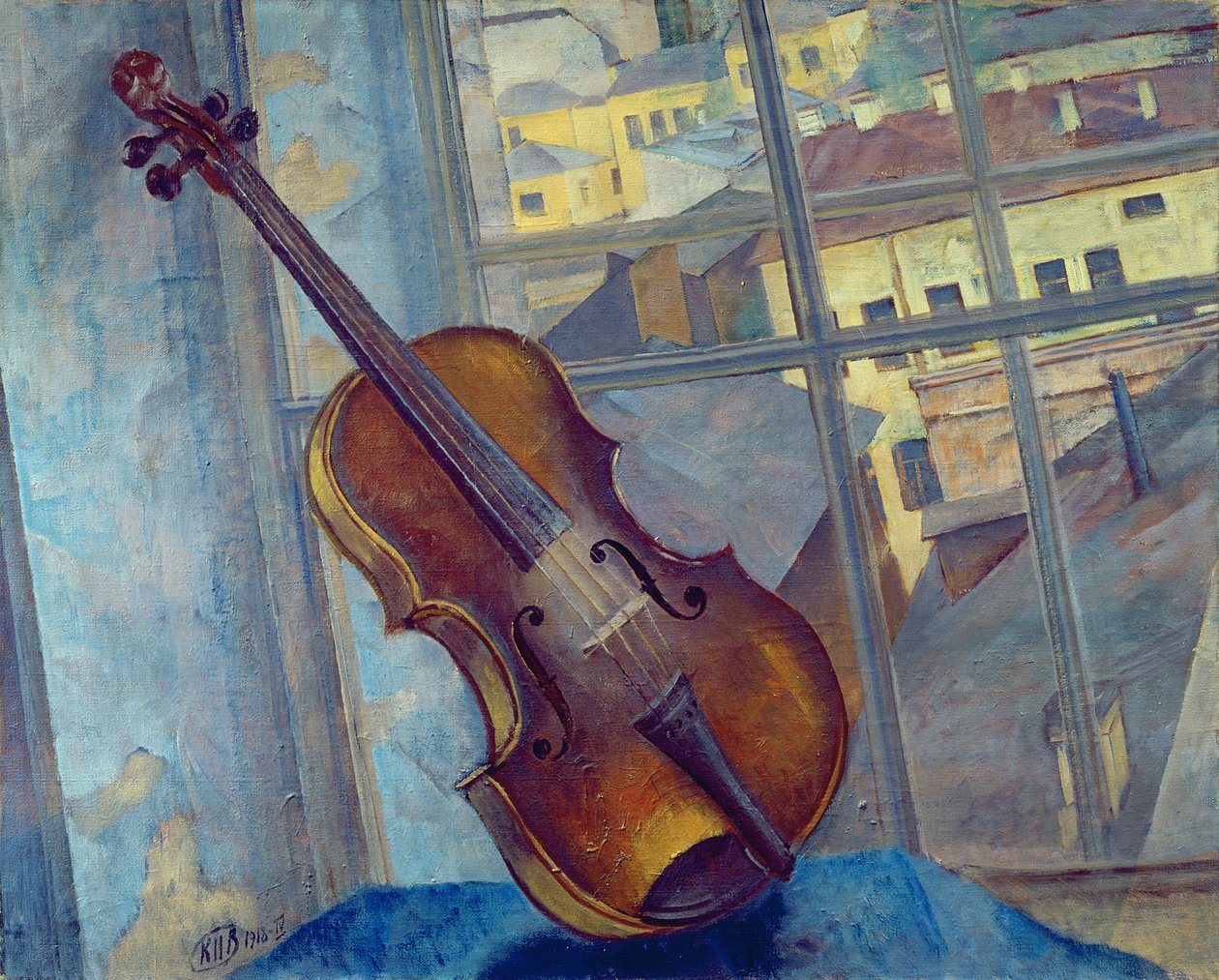 Violino, 1918 de Kuzma Sergeevich Petrov Vodkin